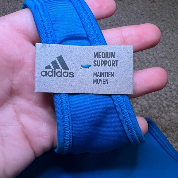 Adidas Blue Sports Bra Women’s Large (Brand New) - Picture 3 of 6